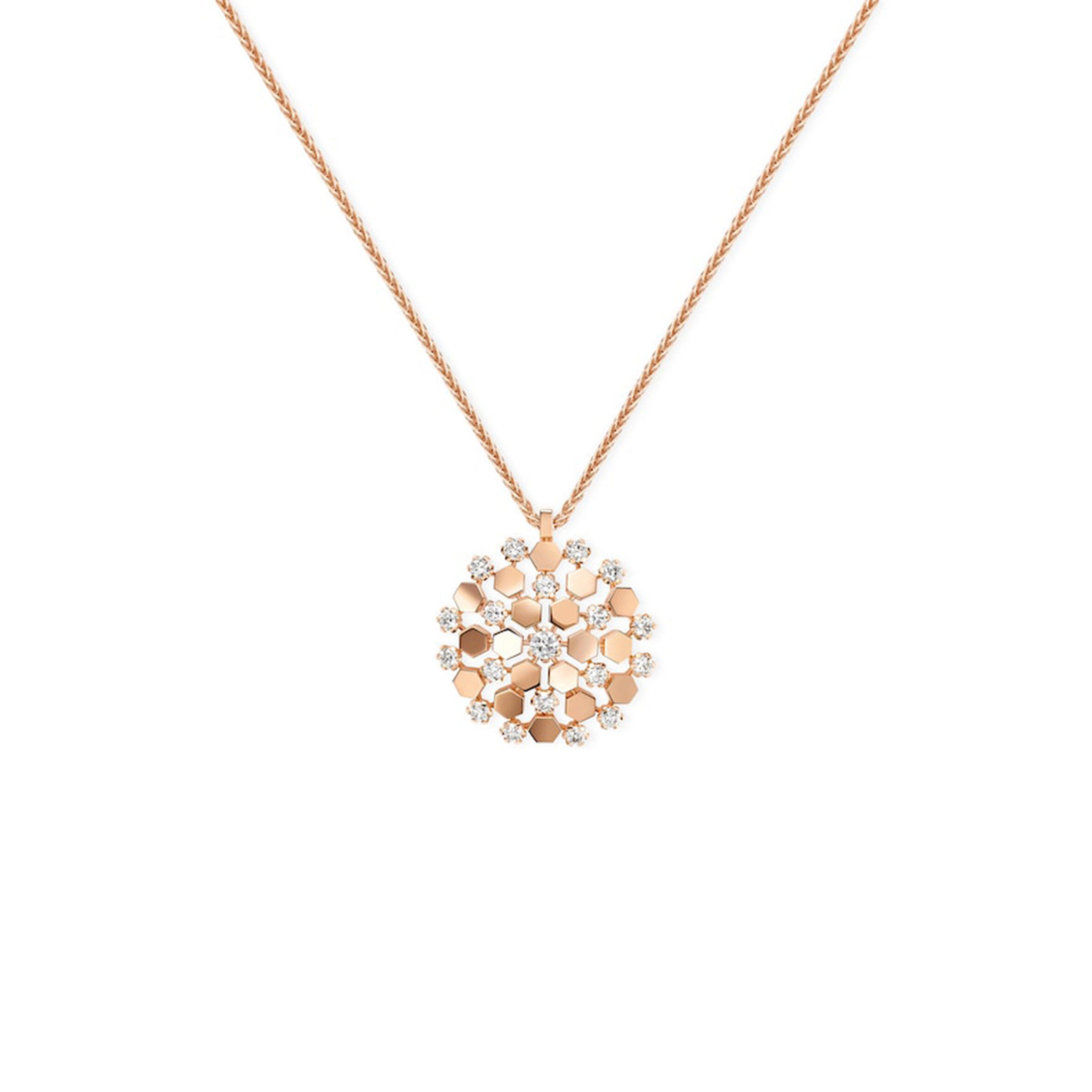 CHAUMET BEE DE CHAUMET NECKLACE 18K ROSE GOLD DIAMONDS 085404
